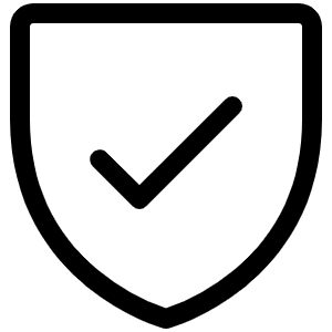Shield Check Light Icon from Phosphor Light Set