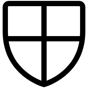 Shield Checkered Light Icon from Phosphor Light Set