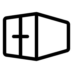 Shipping Container Light Icon from Phosphor Light Set