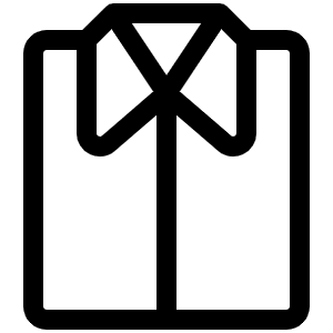 Shirt Folded Light Icon from Phosphor Light Set