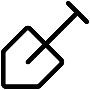 Shovel Light Icon from Phosphor Light Set