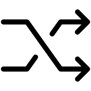 Shuffle Angular Light Icon from Phosphor Light Set