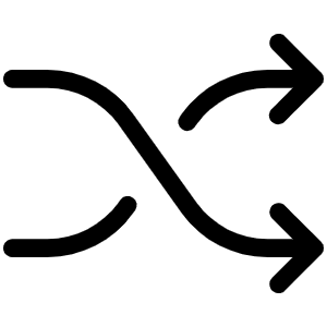 Shuffle Light Icon from Phosphor Light Set