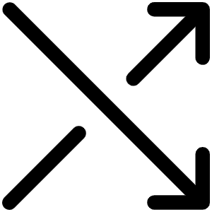 Shuffle Simple Light Icon from Phosphor Light Set
