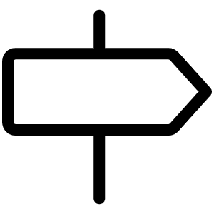 Signpost Light Icon from Phosphor Light Set