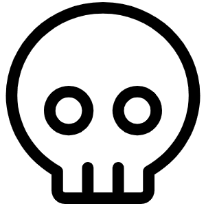 Skull Light Icon from Phosphor Light Set