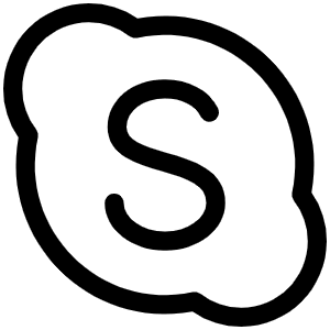 Skype Logo Light Icon from Phosphor Light Set