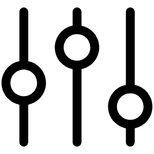 Sliders Light Icon from Phosphor Light Set