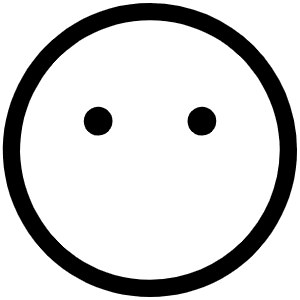 Smiley Blank Light Icon from Phosphor Light Set