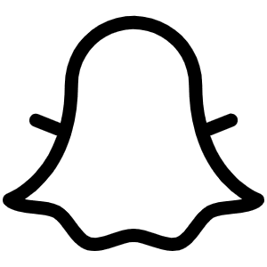 Snapchat Logo Light Icon from Phosphor Light Set