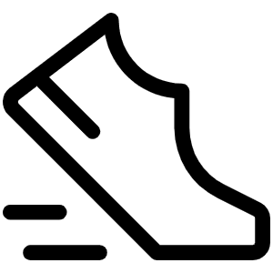 Sneaker Move Light Icon from Phosphor Light Set