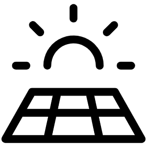 Solar Panel Light Icon from Phosphor Light Set