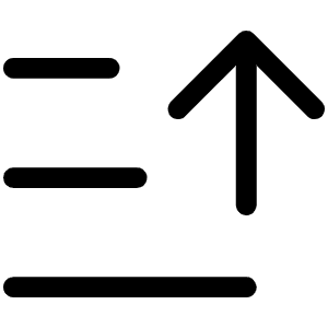 Sort Descending Light Icon from Phosphor Light Set