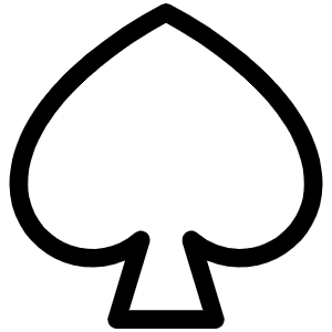 Spade Light Icon from Phosphor Light Set