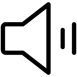 Speaker Simple High Light Icon from Phosphor Light Set