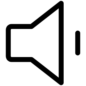 Speaker Simple Low Light Icon from Phosphor Light Set