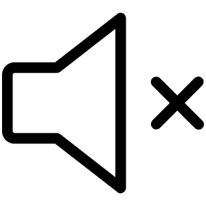 Speaker Simple X Light Icon from Phosphor Light Set