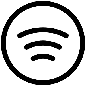 Spotify Logo Light Icon from Phosphor Light Set