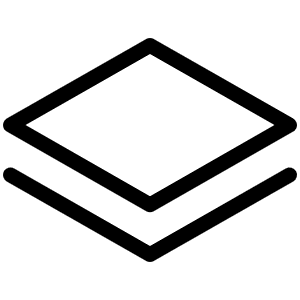Stack Simple Light Icon from Phosphor Light Set