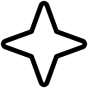 Star Four Light Icon from Phosphor Light Set