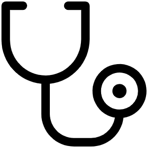 Stethoscope Light Icon from Phosphor Light Set