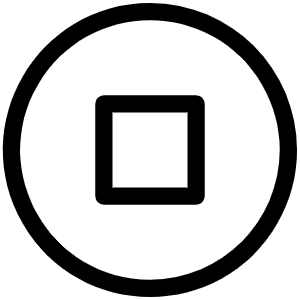 Stop Circle Light Icon from Phosphor Light Set