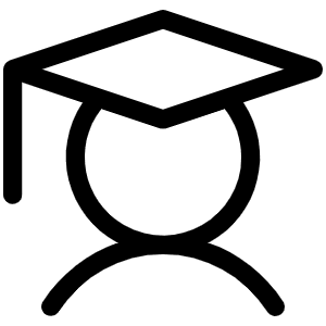 Student Light Icon from Phosphor Light Set