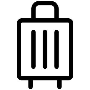 Suitcase Rolling Light Icon from Phosphor Light Set