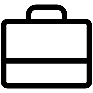 Suitcase Simple Light Icon from Phosphor Light Set