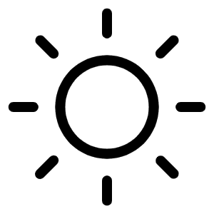 Sun Light Icon from Phosphor Light Set