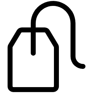 Tea Bag Light Icon from Phosphor Light Set