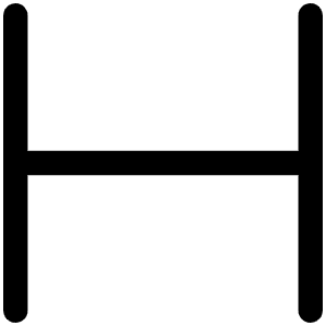 Text H Light Icon from Phosphor Light Set