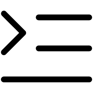 Text Indent Light Icon from Phosphor Light Set