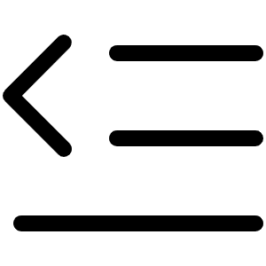 Text Outdent Light Icon from Phosphor Light Set