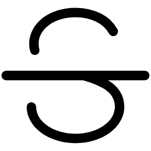 Text Strikethrough Light Icon from Phosphor Light Set