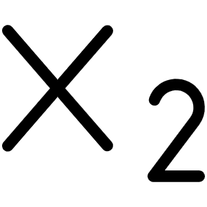 Text Subscript Light Icon from Phosphor Light Set