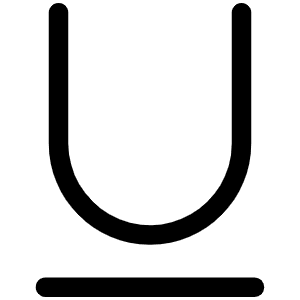 Text Underline Light Icon from Phosphor Light Set