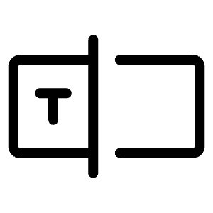 Textbox Light Icon from Phosphor Light Set