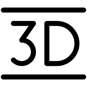 Three D Light Icon from Phosphor Light Set