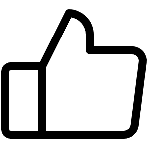 Thumbs Up Light Icon from Phosphor Light Set