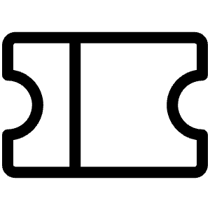 Ticket Light Icon from Phosphor Light Set