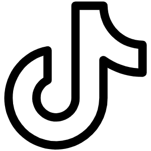 Tiktok Logo Light Icon from Phosphor Light Set