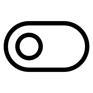 Toggle Left Light Icon from Phosphor Light Set