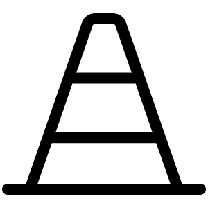 Traffic Cone Light Icon from Phosphor Light Set