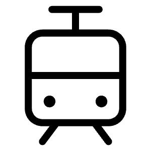 Tram Light Icon from Phosphor Light Set