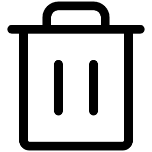 Trash Light Icon from Phosphor Light Set