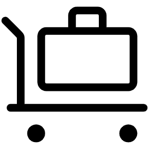 Trolley Suitcase Light Icon from Phosphor Light Set