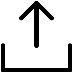 Upload Simple Light Icon from Phosphor Light Set