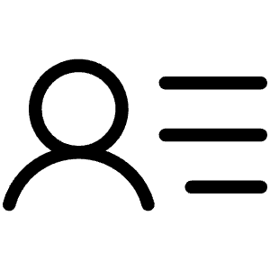 User List Light Icon from Phosphor Light Set