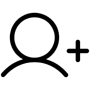 User Plus Light Icon from Phosphor Light Set